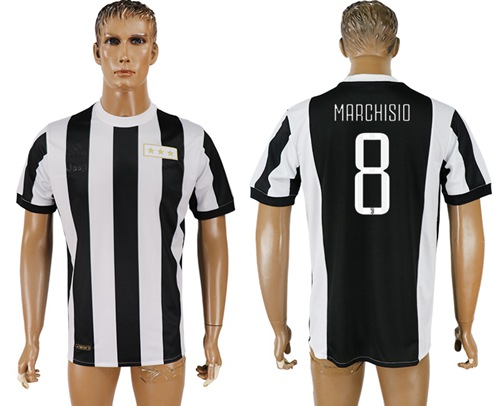 Juventus #8 Marchisio 120th Anniversary Soccer Club Jersey
